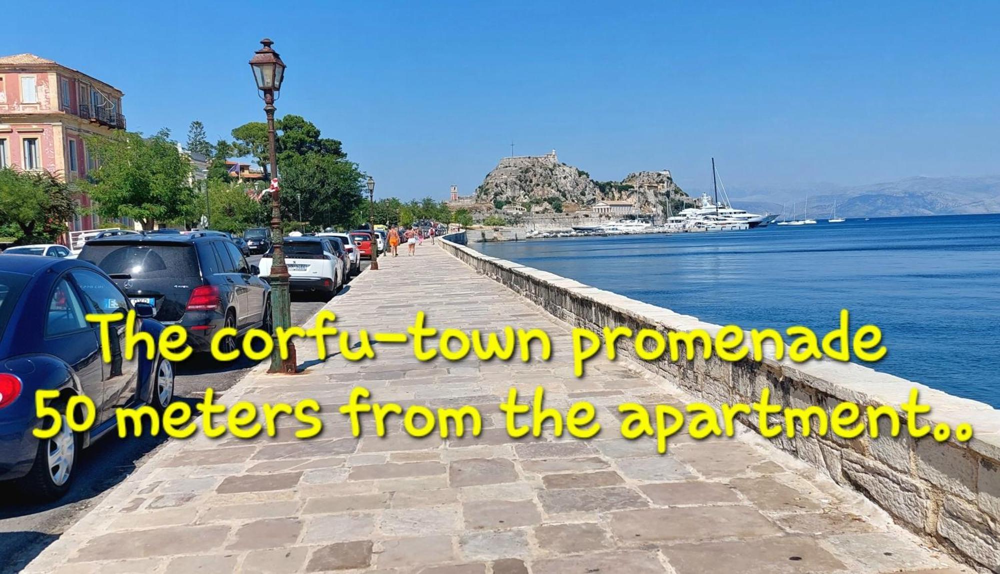 Aay- Best Corfu Town & Sea Apart 2Bedroom Renovated + Lift / Comfy&Design+Wifi Extérieur photo